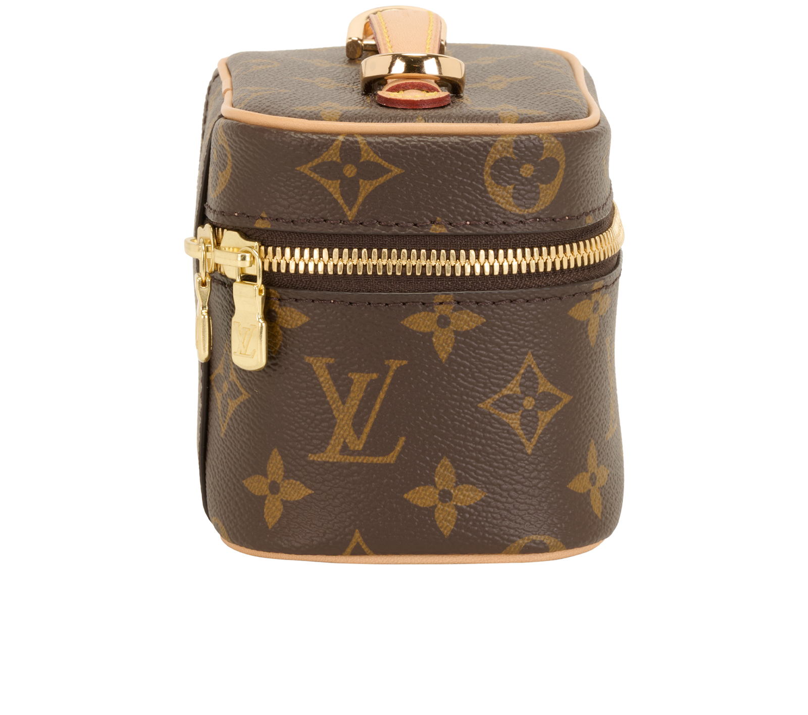 Nano Nice Vanity Case, &pound;550, Handbags, Brown, Canvas, Side view